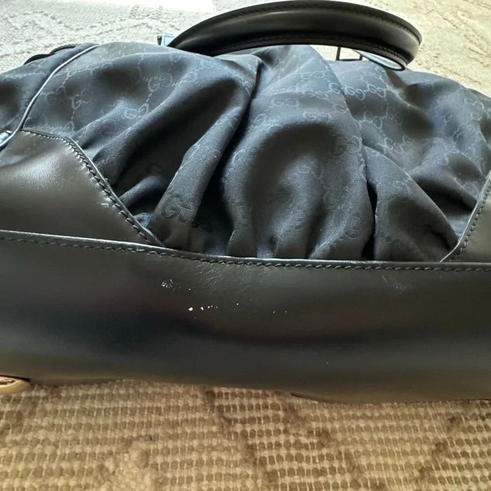 Gucci GG Canvas Full Moon Tote Bag Black - Picture 8 of 16